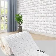 70cmx8m 3D Tự Dán Giấy Dán Tường Dán 3M Tường Gạch Trang Trí Cho Nhà DIY Tường Phòng Ngủ Chống Thấm 
