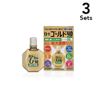 【限量特價】【3入組】樂敦製藥 GOLD40 溫和眼藥水 20ml 【第3類醫藥品】