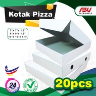 (20/50pcs) white pizza box / pizza kotak 7/8/9/10/11/12inch x 15inch
