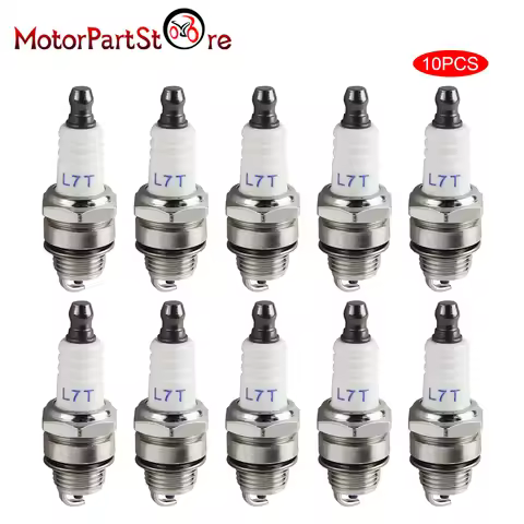 10pcs Spark Plug L7T for Stihl Husqvarna Echo Chainsaw Brush Cutter Trimmer Blower 33cc-49cc 2-Strok
