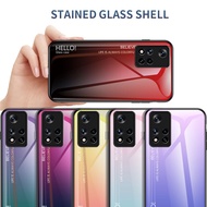 Casing For Xiaomi Redmi Note 11 Pro Note11 Pro 5G Case Gradient Tempered Glass Case Back Cover