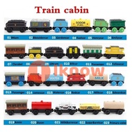 I Know รถไฟของเล่นชุด Thomas The Train ชุดเล็กหัวรถจักรไม้ของเล่นตู้รถไฟรถไฟไม้ Thomas และเพื่อนรถไฟ