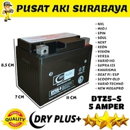 TERMURAH AKI KERING DRYPLUS DTZ5S ACCU MOTOR HONDA BEAT VARIO SUPRA YAMAHA MIO J MIO SOUL SUZUKI NEX ARASHI SHOGUN MOTOBATT YUASA GS ASTRA