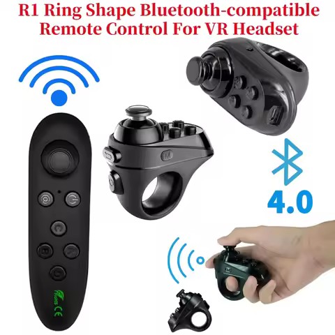 R1 Ring Shape Remote Control Bluetooth-compatible 4.0 Wireless Gamepad For iPhone Android Phone VR H