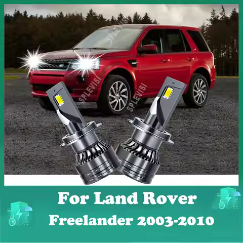 2Pcs Car Xenon White 6000K led Headlamp h7 LED headlights For Land Rover Freelander 2003 2004 2005 2
