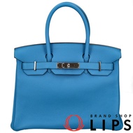 愛馬仕 Birkin 30 Verso Togo 女士手提包

藍色 Zanzibar/Malachite 皮革 [二手]