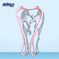 天鵝款手動大拇指按摩頭肩頸按摩器 手持夾頸按摩器 粉色