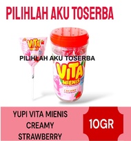 Yupi Vita Mienis Creamy Strawberry JAR - ( HARGA 1 JAR )