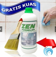 ZEIN GRATIS KUAS ZEN Permbersih Keramik Dan Perabot Serbaguna Porselen 1 L KERAK BANDEL KAMAR MANDI