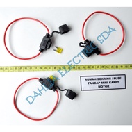 FUSE HOUSING MINI RUBBER MOTORCYCLE PLUG-IN/FUSE