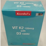 KORDEL Vit K2 120mcg with D3 1000IU ( 60 softgel)