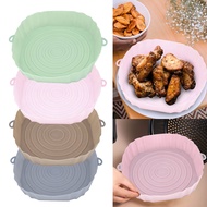18cm Air Fryers Oven Baking Tray Fried Chicken Air Fryers Basket Mat AirFryer Silicone Pot AirFryer Liner Grill Pan Accessories