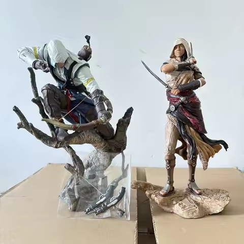 Assassins Creed Bayek Altair The Legendary Connor Aya Action Figura Apple of Eden Statue Movie Chara