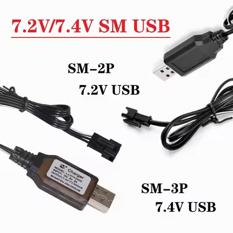 7.2V/7.4V NiMH Battery Charger For RC Car Boat Tank Guns toys battery with SM-2P/SM-3P SM Plug charg