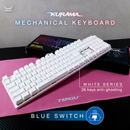 คีย์บอร์ดเกมมิ่ง รุ่น KURAMA⌨️ RGB Mechanical Keyboard 100% เลือกสวิสช์ได้ (🔴Red Switch/🔵Blue Switch) คีย์บอร์ดภาษาไทย คุรามะ จากเทนงุ