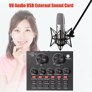 USB Audio Sound Card Bluetooth-compatible USB External Headphone Microphone Mobile Phone Webcast Live Broadcast Amplifier