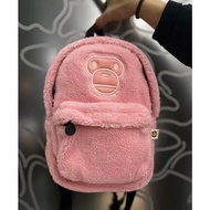 หัวลิง BAPE รุ่นใหม่ milo กระเป๋าเป้สะพายหลัง babymilo กระเป๋าเป้สะพายหลังหัวลิงขนยาว