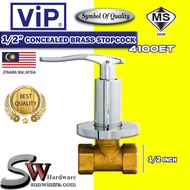 VIP 1/2 Inch 4100ET | 3/4 Inch 4200ET | ET SERIES HOT FORGED BRASS CONCEALED STOPCOCK Pili Mandi Pil