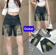 QUẦN JEANS SỌT NGỐ DÀI NỮ RÁCH WASH XANH BẠC SMOKE LIGHT LƯNG CAO NÂNG MÔNG XỊN SÒ - DUBAI FASHION