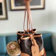 Louis Vuitton LV, Presbyopic Bucket Bag Presbyopic Mini Bag Summer Hot Sale Noepurse Barbecue Wheat 