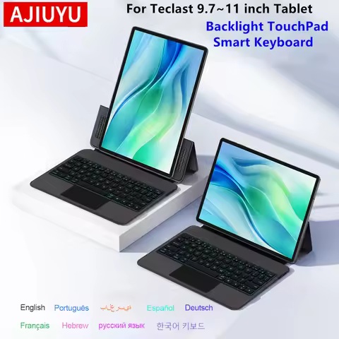 Backlight Keyboard Case For Teclast P30 T P30T P33 P50 P50S M50S T50HD T50 Max M50 Pro 10.1 inch Tab