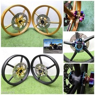 🚚☾▼SP522 ENKEI SPORT RIM + DISC + CUSTOM HUB Y15ZR/RS150/Y125Z/LC135 5S