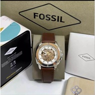 Jam tangan pria Fossil Automatic Strap Rantai stainless steel Free Box kaleng