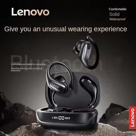 Authentic Lenovo-EA305 TWS Earhook Sports Earphones, Bluetooth 5.4, Dual Mode, Wireless Game Headset