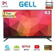 GELL 43inch LED TV&amp; 43inches Smart TV flat screen Full HD television Frameless ultra-slim (Bracket)