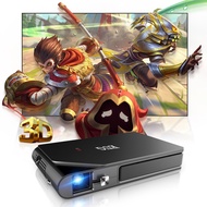 Mini Portable 3D DLP Projector Battery Powered & Auto Keystone, Small Wireless HD Projector Video Ga