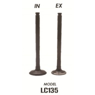 TOBAKI VALVE 2 IN+2 EX 1SET(4PCS)=>RS150/LC135/FZ150 I/Y15ZR/FZ150 I NEW/R15/N MAX 155/RFS150I/VF3I<