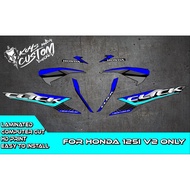 Honda Click 125i V2 Decals Sticker