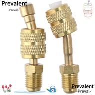 PREVALENT 2pcs R410A Adapter, 5/16 inches SAE Female Mini Split Adapter, Vacuum Port Connector 1/4 i