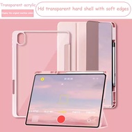 For Samsung Galaxy Tab A9 8 inch 2023 Tab A7 Lite 8.7 inch Transparent Acrylic Shell Protective with Pen Holder