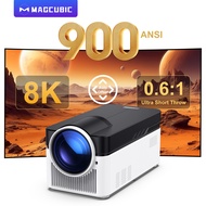 Magcubic Ultra Short Throw HY450 Projector with Auto Offset 8K 4K 1080P 900ANSI BT5.4 Electronic Foc