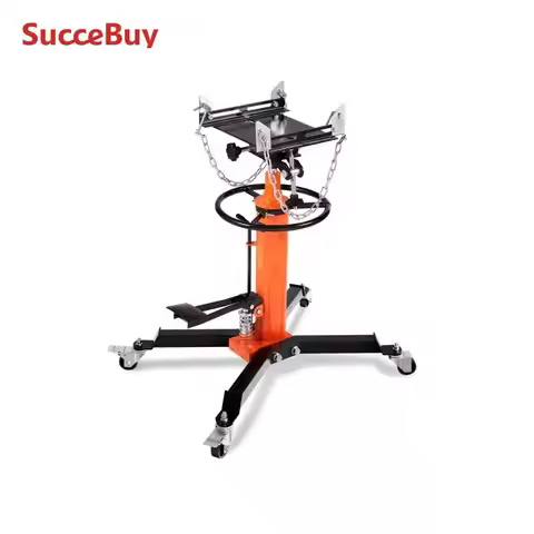 SucceBuy Transmission Jack 1322 LBS Hydraulic Telescoping Transmission Jack 32"-67" High Lift Floor 