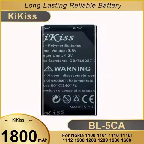 For Nokia 1100 1101 1110 1110i 1112 1200 1208 1209 1280 1600 Reliable Replacement 1800mAh BL-5CA Mob