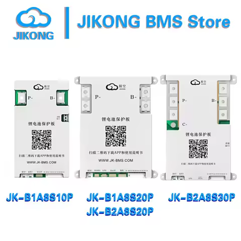 jikong bms JK-B2A8S20P CANBUS 100A 200A 300A 4S 5S 6S 7S 8S 12V 24V battery with 1A 2A active balanc