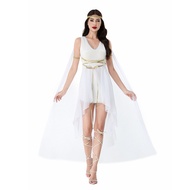 Greek Goddess Medieval Skirt Halloween Costume Dress Cleopatra Athena Roman Performance Costume