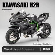 1:18 Diecast Super Bike Kawasaki Ninja H2R Diecast Scale Yamaha YZF-R1M Motorcycle Model