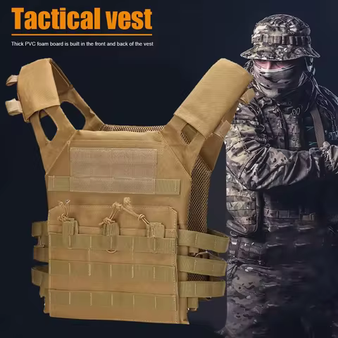 Tactical Vest Waterproof Outdoor Body Armor Lightweight JPC Molle Plate Carrier Hunting Vest CS Game