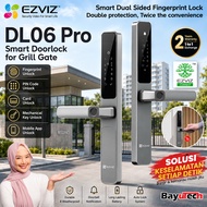 EZVIZ DL06 Pro Dual Finger Print Grill Doorlock Y2000 IRON Wooden Digital Lock PIN Code RFID Key Tag