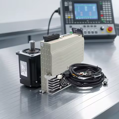 80 Flange AC Servo Motor 220V 750W 1000W 2.4Nm / 3.8Nm + Driver T3D-L20A-RABN with 3m Cable For CNC 