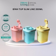 TUPPERWARE Slim Line Bottle 350ML Random Color (Single Bottle Without Box), Personal Water Bottle