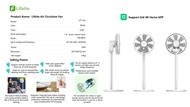 Quạt Tích Điện Đối Lưu tuần hoàn không khí Xiaomi Gen 4 Lifeite pro – Bản Quốc tế App tiếng việt