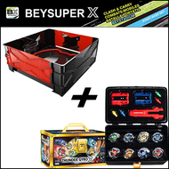 COD 🚚 เซ็ตกล่องลูกข่าง เบย์เบลด X เซ็ตลูกข่าง TOPGYRO X BEYSUPER X ของแท้ TAKARA TOMY เซ็ตสุดคุ้ม ส่