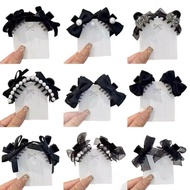 0ne Pair / 0ne Piece Princess Hairclip Female Headdress Fashion Accessories Black Bow Hairclip