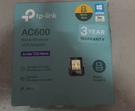 TP-Link - Archer T2U Nano AC600 雙頻wifi接收器/USB wifi接收器/USB wifi手指 ( 3PCS $200)
