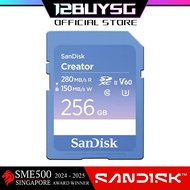 Sandisk Creator SD Card UHS-II V60 C10 U3 Read Speed up to 280MB/s 256GB 512GB 1TB DXEP 12BUY.SG