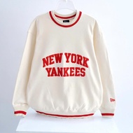 [GENUINE] SWEATER NEW ERA x MLB BIG LOGO LOS ANGELES DODGERS CREAM 16126935 - GENUINE NEW ERA SHIRT 